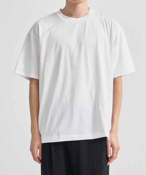 ATON（エイトン）の「【ATON / エイトン】SUVIN 60/2 OVERSIZED T-SHIRT（Tシャツ/カットソー・メンズ・ブラック/ホワイト/グリーン/ワインレッド・2/4/6）」の6枚目の写真