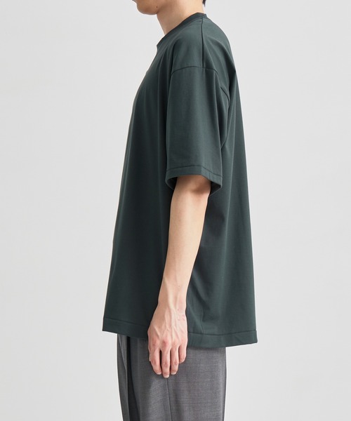 ATON（エイトン）の「【ATON / エイトン】SUVIN 60/2 OVERSIZED T-SHIRT（Tシャツ/カットソー・メンズ・ブラック/ホワイト/グリーン/ワインレッド・2/4/6）」の21枚目の写真