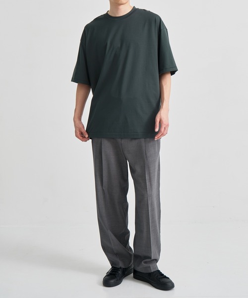 ATON（エイトン）の「【ATON / エイトン】SUVIN 60/2 OVERSIZED T-SHIRT（Tシャツ/カットソー・メンズ・ブラック/ホワイト/グリーン/ワインレッド・2/4/6）」の19枚目の写真
