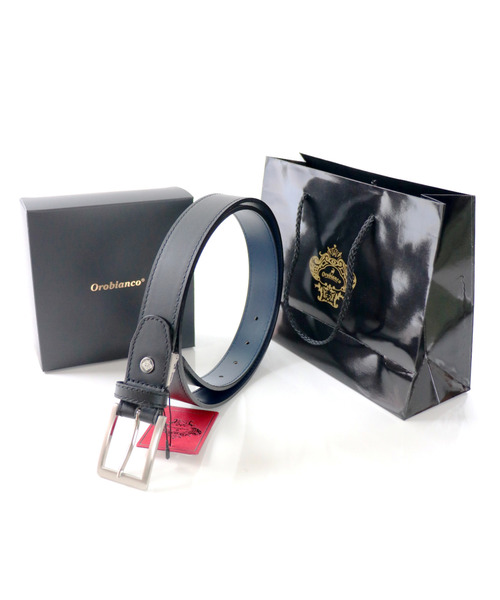 Orobianco(オロビアンコ)の「〈Orobianco/オロビアンコ〉ORB-010802 D 30mm幅 ベルト スムース仕上げ (BOX/ショッパー付き)(ベルト・メンズ・ダークブラウン/ブラック・FREE)」の17枚目の写真