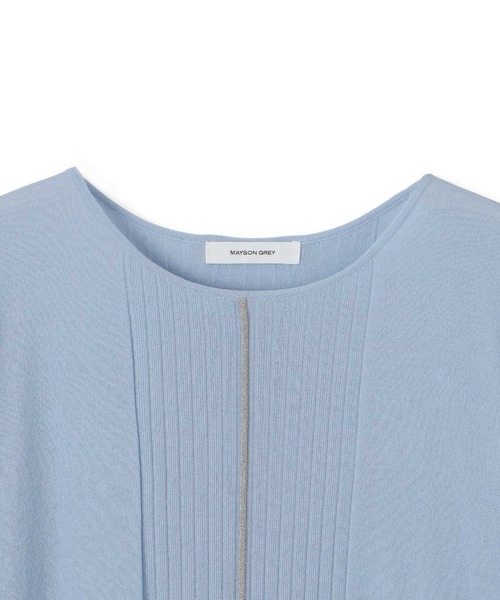 MAYSON GREY（メイソングレイ）の「バイカラースリーブニットプルオーバー≪手洗い可能≫（ニット/セーター・レディース・ブルー系その他/グレー系その他/ホワイト系その他・M）」の6枚目の写真