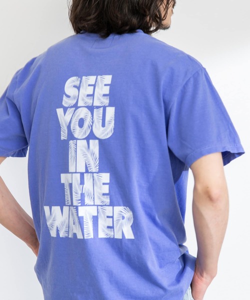 MAGIC NUMBER（マジック ナンバー）の「MAGIC NUMBER　SEEYOUINTHEWATER LEAF T-SHIRTS（Tシャツ/カットソー・メンズ・オリーブ/ブルー/オフホワイト・LARGE/MEDIUM）」の3枚目の写真