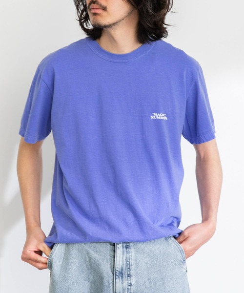 MAGIC NUMBER（マジック ナンバー）の「MAGIC NUMBER　SEEYOUINTHEWATER LEAF T-SHIRTS（Tシャツ/カットソー・メンズ・オリーブ/ブルー/オフホワイト・LARGE/MEDIUM）」の5枚目の写真