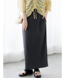 Te chichi TERRASSE | 【選べる着丈】ゴム編みナロースカート(スカート)