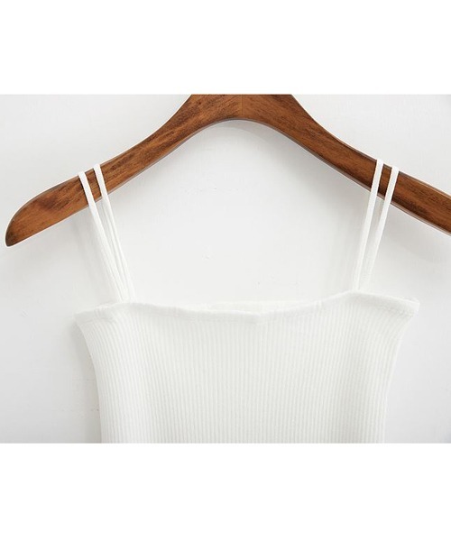 urge：（アージコロン ）の「【URGE：】☆CanCam掲載アイテム☆ レーヨン リブ キャミソール（キャミソール・レディース・ブラウン/ブラック/オフホワイト/ブルー/ライトグリーン/ピンク/ベージュ・SMALL/LARGE/MEDIUM）」の11枚目の写真