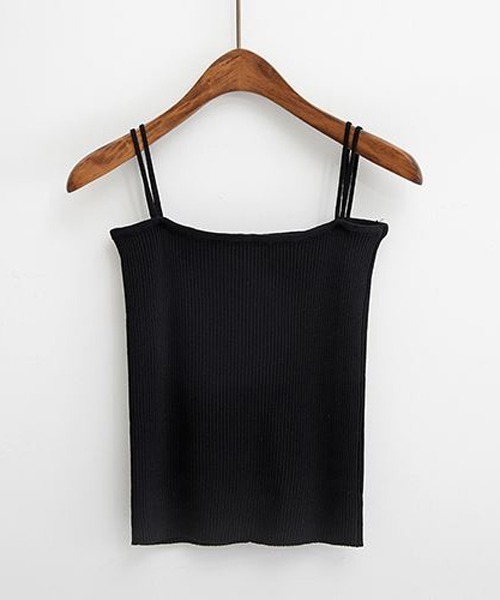 urge：（アージコロン ）の「【URGE：】☆CanCam掲載アイテム☆ レーヨン リブ キャミソール（キャミソール・レディース・ブラウン/ブラック/オフホワイト/ブルー/ライトグリーン/ピンク/ベージュ・SMALL/LARGE/MEDIUM）」の15枚目の写真