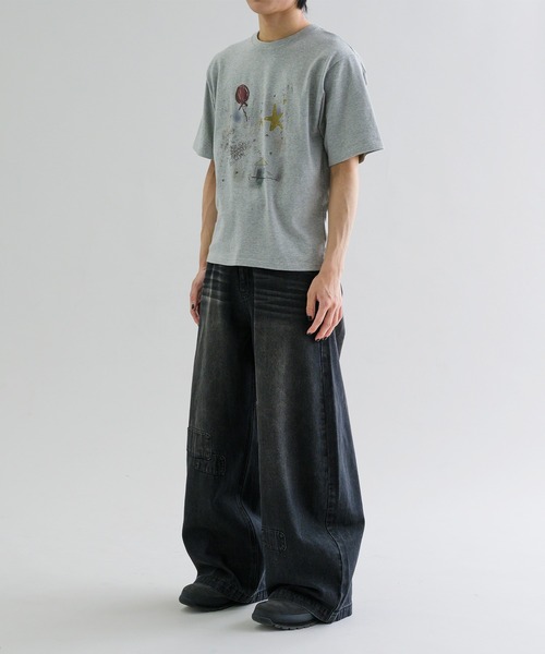 EPNK(イーピーエヌケー)の「【EPNK】Patchwork curve denim pants / パッチワークカーブデニムパンツ(デニムパンツ・メンズ・グレー/ブラック/ブルー系その他・SMALL/MEDIUM/LARGE)」の14枚目の写真