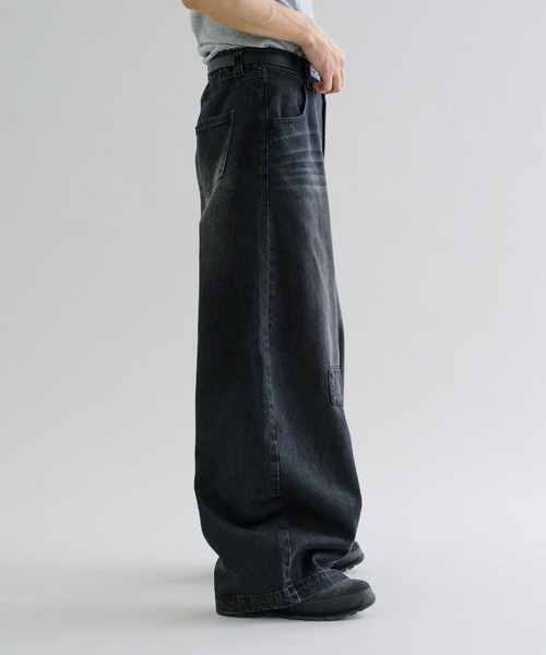 EPNK(イーピーエヌケー)の「【EPNK】Patchwork curve denim pants / パッチワークカーブデニムパンツ(デニムパンツ・メンズ・グレー/ブラック/ブルー系その他・SMALL/MEDIUM/LARGE)」の8枚目の写真