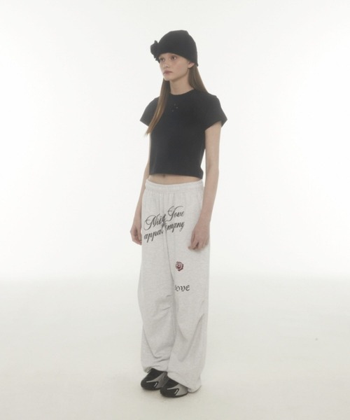 アパルトモン　サルエルスウェットパンツ　36 ホワイトD NEOS（KOKUYO） パンツ 「neos -addictive design-」バルーン