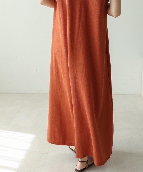 Bou Jeloud（ブージュルード）の「カノコ肩タックフレアワンピース（ワンピース・レディース・ブラック/グレイッシュベージュ/キャメル/イエロー・FREE）」の11枚目の写真