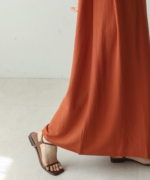 Bou Jeloud（ブージュルード）の「カノコ肩タックフレアワンピース（ワンピース・レディース・ブラック/グレイッシュベージュ/キャメル/イエロー・FREE）」の13枚目の写真