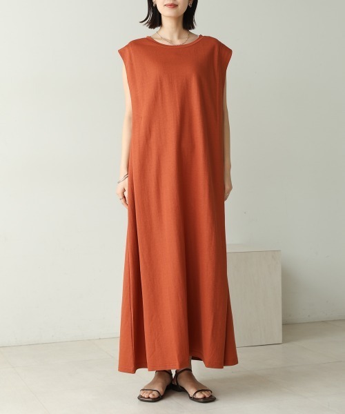 Bou Jeloud（ブージュルード）の「カノコ肩タックフレアワンピース（ワンピース・レディース・ブラック/グレイッシュベージュ/キャメル/イエロー・FREE）」の15枚目の写真