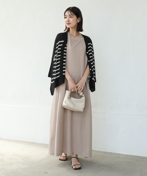 Bou Jeloud（ブージュルード）の「カノコ肩タックフレアワンピース（ワンピース・レディース・ブラック/グレイッシュベージュ/キャメル/イエロー・FREE）」の20枚目の写真