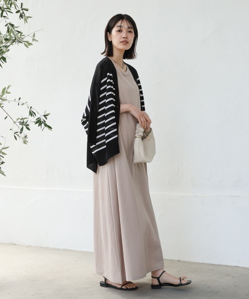 Bou Jeloud（ブージュルード）の「カノコ肩タックフレアワンピース（ワンピース・レディース・ブラック/グレイッシュベージュ/キャメル/イエロー・FREE）」の22枚目の写真