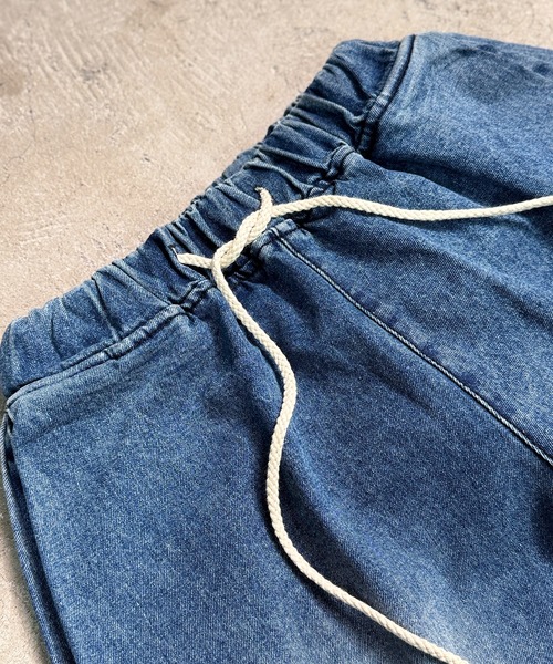 CALIFORNIA OUTFITTERS（カリフォルニア アウトフィッターズ）の「4D54 BARREL LEG JEANS ドローコード デニム カーブパンツ（デニムパンツ・メンズ・ブラック/ブルー・FREE）」の12枚目の写真