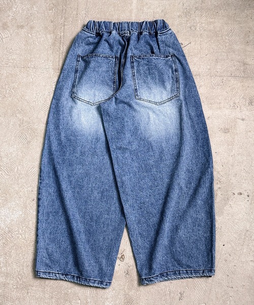 CALIFORNIA OUTFITTERS（カリフォルニア アウトフィッターズ）の「4D54 BARREL LEG JEANS ドローコード デニム カーブパンツ（デニムパンツ・メンズ・ブラック/ブルー・FREE）」の18枚目の写真