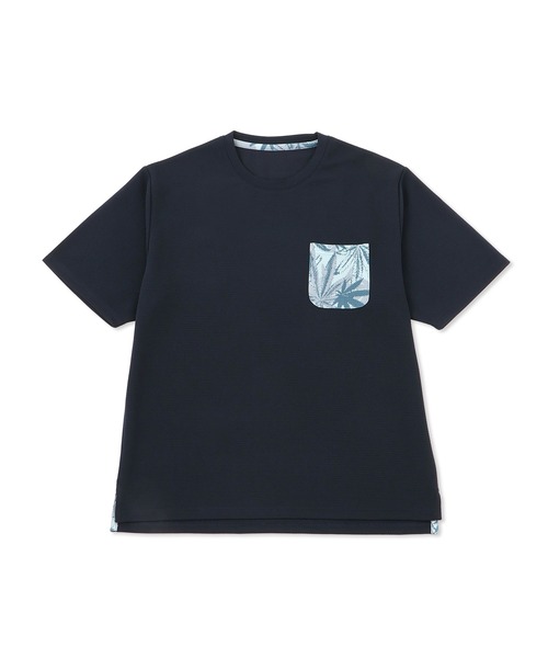 JUN セットアップ対応】j.n.r.d/ウェーブワッフルポケット付きTシャツ（T