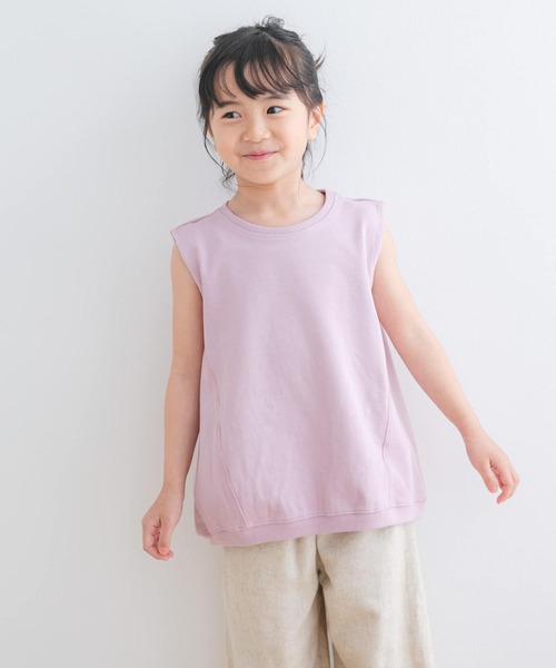 URBAN RESEARCH DOORS（アーバンリサーチドアーズ）の「『WEB/一部店舗限定サイズ』ヘビーウェイトコクーンスリーブ(KIDS)（Tシャツ/カットソー・キッズ・ピンク/ミント・105/120/135/150）」の1枚目の写真