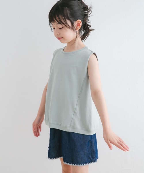 URBAN RESEARCH DOORS（アーバンリサーチドアーズ）の「『WEB/一部店舗限定サイズ』ヘビーウェイトコクーンスリーブ(KIDS)（Tシャツ/カットソー・キッズ・ピンク/ミント・105/120/135/150）」の2枚目の写真