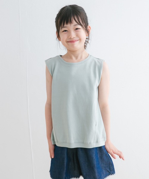 URBAN RESEARCH DOORS（アーバンリサーチドアーズ）の「『WEB/一部店舗限定サイズ』ヘビーウェイトコクーンスリーブ(KIDS)（Tシャツ/カットソー・キッズ・ピンク/ミント・105/120/135/150）」の3枚目の写真