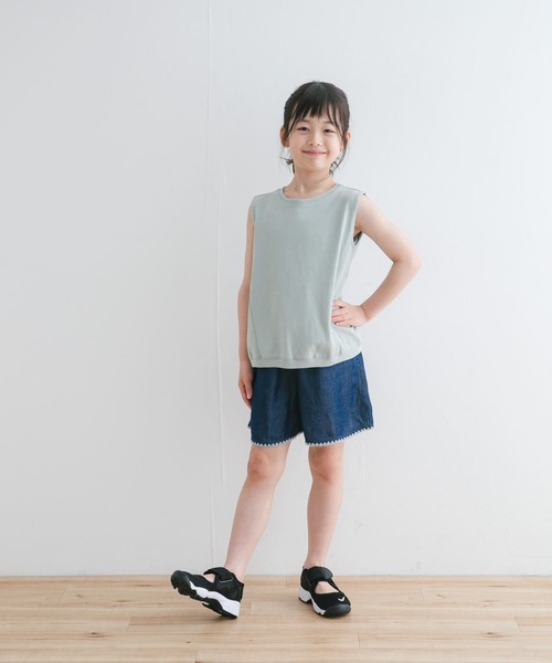 URBAN RESEARCH DOORS（アーバンリサーチドアーズ）の「『WEB/一部店舗限定サイズ』ヘビーウェイトコクーンスリーブ(KIDS)（Tシャツ/カットソー・キッズ・ピンク/ミント・105/120/135/150）」の7枚目の写真