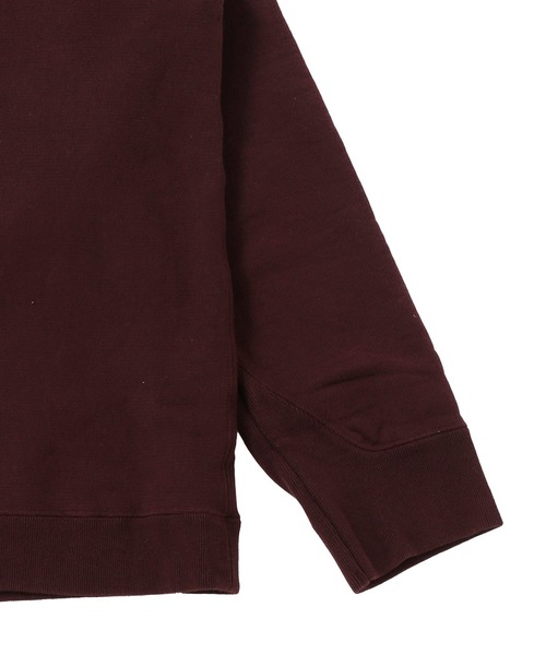 ATON（エイトン）の「ATON NATURAL DYED URAKE OVERSIZED KKAGCW6951（スウェット・レディース・バーガンディー・SMALL）」の3枚目の写真