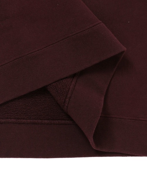 ATON（エイトン）の「ATON NATURAL DYED URAKE OVERSIZED KKAGCW6951（スウェット・レディース・バーガンディー・SMALL）」の4枚目の写真