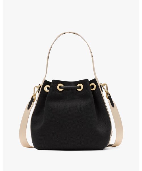 kate spade new york（ケイトスペード ニューヨーク）の「キップ キャンバス スモール バケツ バッグ（ハンドバッグ・レディース・ブラック・ONESIZE）」の5枚目の写真