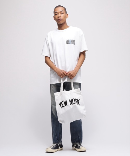 AVIREX(アヴィレックス)の「《AVIREX / EXPANSION》"YEWNORK" TOTE BAG / YEWNORK トートバッグ / アヴィレックス / エクスパンション(トートバッグ・メンズ・ブラック/ホワイト・FREE)」の5枚目の写真