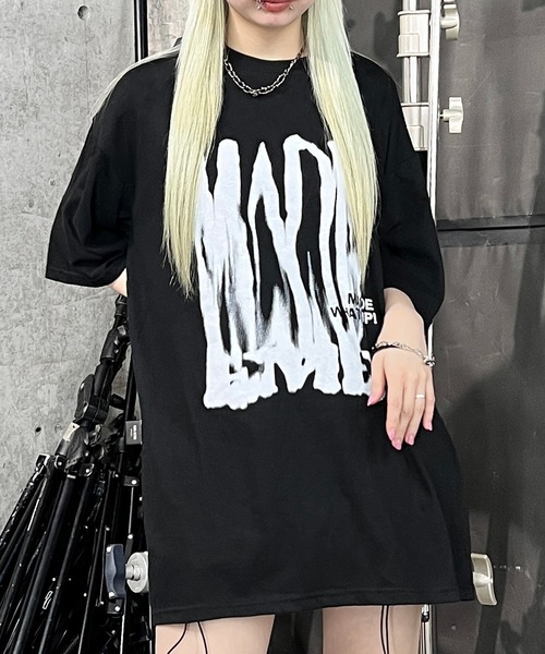 Figments（フィグメンツ）の「メルトMADEロゴＴ（Tシャツ/カットソー・レディース・ブラック/ホワイト・FREE）」の2枚目の写真