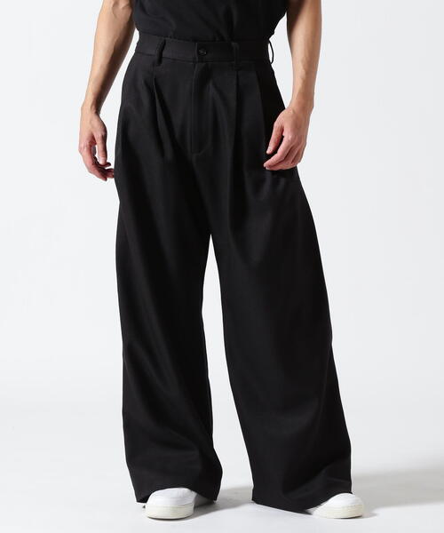 Toironier（トワロニエ）の「Toironier/トワロニエ/STA-P 2Tuck Side Tuck Pants（スラックス・メンズ・ブラック・1/2）」の10枚目の写真