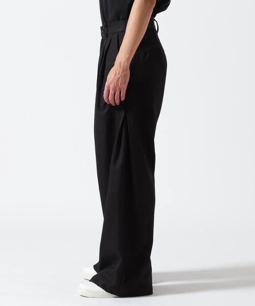 Toironier（トワロニエ）の「Toironier/トワロニエ/STA-P 2Tuck Side Tuck Pants（スラックス・メンズ・ブラック・1/2）」の11枚目の写真