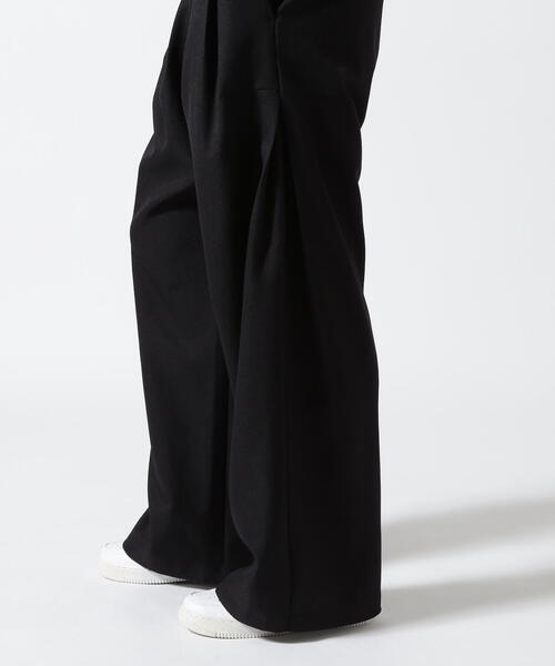 Toironier（トワロニエ）の「Toironier/トワロニエ/STA-P 2Tuck Side Tuck Pants（スラックス・メンズ・ブラック・1/2）」の15枚目の写真