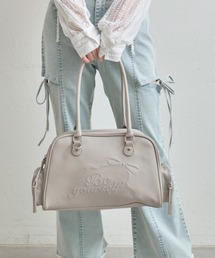 OLIVE des OLIVE | エンボスリボンボストンバッグ(ショルダーバッグ)