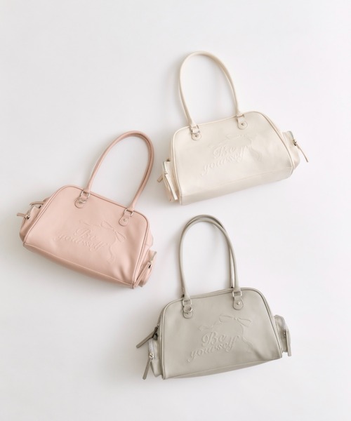OLIVE des OLIVE エンボスリボンボストンバッグ エンボスリボンボストンバッグ | OLIVE des OLIVE(オリーブ デ