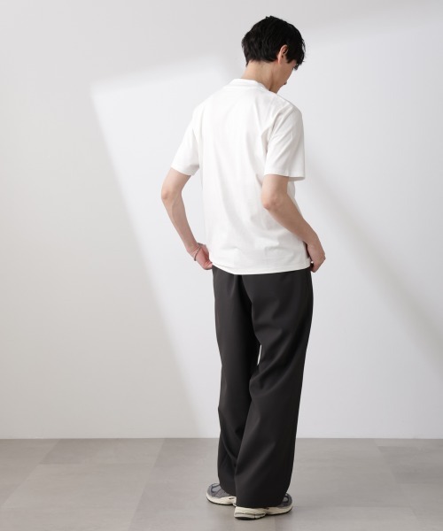 NANO universe（ナノユニバース）の「ジャケT(R) クルーネック 半袖（Tシャツ/カットソー・メンズ・グレー/ブラック/ホワイト/ネイビー・L/M/S/XL）」の13枚目の写真