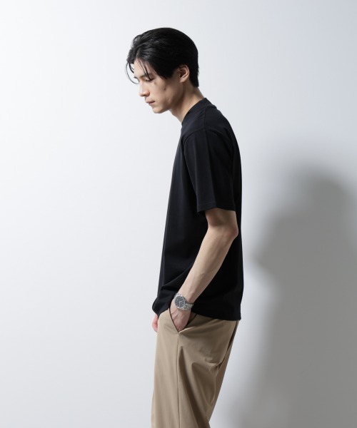 NANO universe（ナノユニバース）の「ジャケT(R) クルーネック 半袖（Tシャツ/カットソー・メンズ・グレー/ブラック/ホワイト/ネイビー・L/M/S/XL）」の16枚目の写真