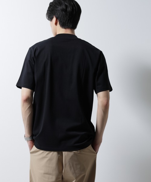 NANO universe（ナノユニバース）の「ジャケT(R) クルーネック 半袖（Tシャツ/カットソー・メンズ・グレー/ブラック/ホワイト/ネイビー・L/M/S/XL）」の17枚目の写真