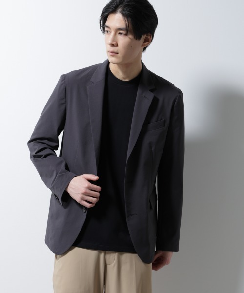 NANO universe（ナノユニバース）の「ジャケT(R) クルーネック 半袖（Tシャツ/カットソー・メンズ・グレー/ブラック/ホワイト/ネイビー・L/M/S/XL）」の14枚目の写真