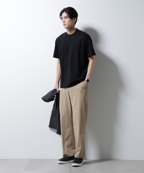 NANO universe（ナノユニバース）の「ジャケT(R) クルーネック 半袖（Tシャツ/カットソー・メンズ・グレー/ブラック/ホワイト/ネイビー・L/M/S/XL）」の18枚目の写真