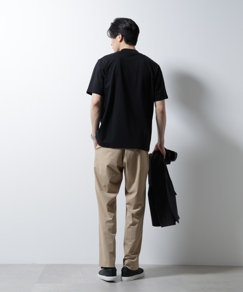 NANO universe（ナノユニバース）の「ジャケT(R) クルーネック 半袖（Tシャツ/カットソー・メンズ・グレー/ブラック/ホワイト/ネイビー・L/M/S/XL）」の21枚目の写真