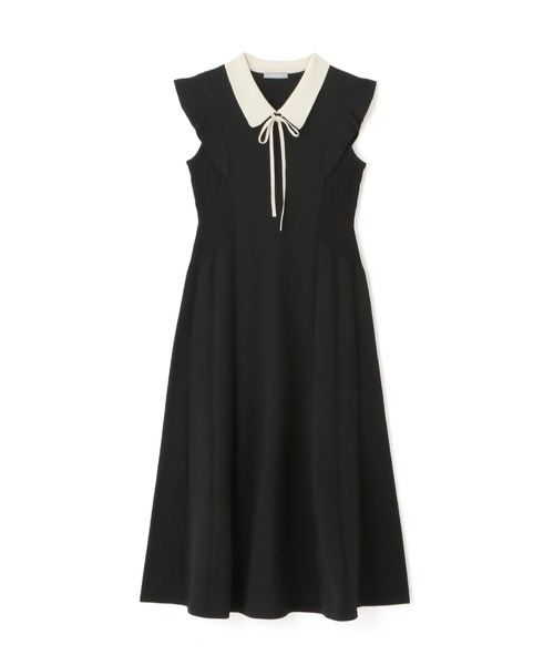 JILL by JILL STUART（ジルバイジルスチュアート）の「◇コルセットリブ襟付きニットワンピース（ワンピース・レディース・ホワイト/モカ/ブラック・FREE）」の9枚目の写真