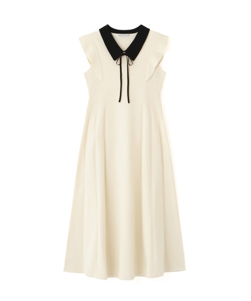 JILL by JILL STUART（ジルバイジルスチュアート）の「◇コルセットリブ襟付きニットワンピース（ワンピース・レディース・ホワイト/モカ/ブラック・FREE）」の11枚目の写真