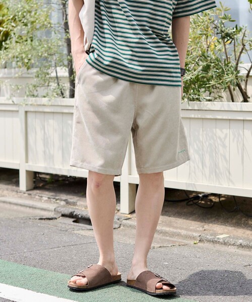 coen（コーエン）の「＜Parknik＞水陸両用コーデュロイショートパンツ（その他パンツ・メンズ・シャーベット/ターコイズブルー/ベージュ・M/L/XL）」の2枚目の写真