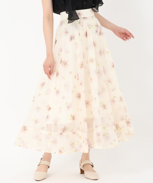 miumiu シアー　花柄　スカート 花柄シアーフレアスカート/TT517222 – MISCH MASCH|31 Sons de mode