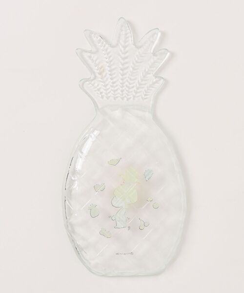 セール】パイナップルガラスプレート[水森亜土コラボ]（食器）｜studio