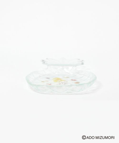 セール】パイナップルガラスプレート[水森亜土コラボ]（食器）｜studio