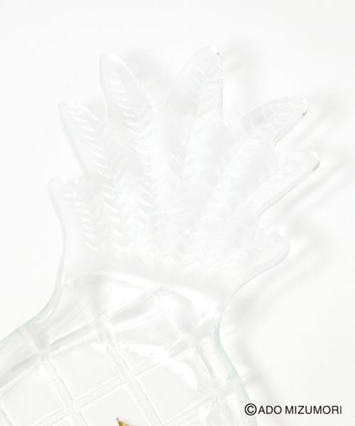 セール】パイナップルガラスプレート[水森亜土コラボ]（食器）｜studio