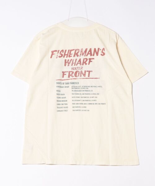 CUBE SUGAR（キューブシュガー）の「26/-OE天竺ピグメント染めロゴプリントビッグTシャツ（Tシャツ/カットソー・レディース・ピンク/スミクロ/パープル/ナチュラル・M）」の6枚目の写真