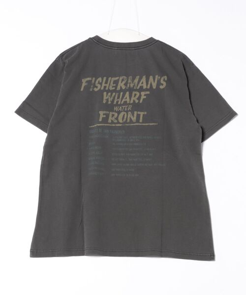 CUBE SUGAR（キューブシュガー）の「26/-OE天竺ピグメント染めロゴプリントビッグTシャツ（Tシャツ/カットソー・レディース・ピンク/スミクロ/パープル/ナチュラル・M）」の8枚目の写真